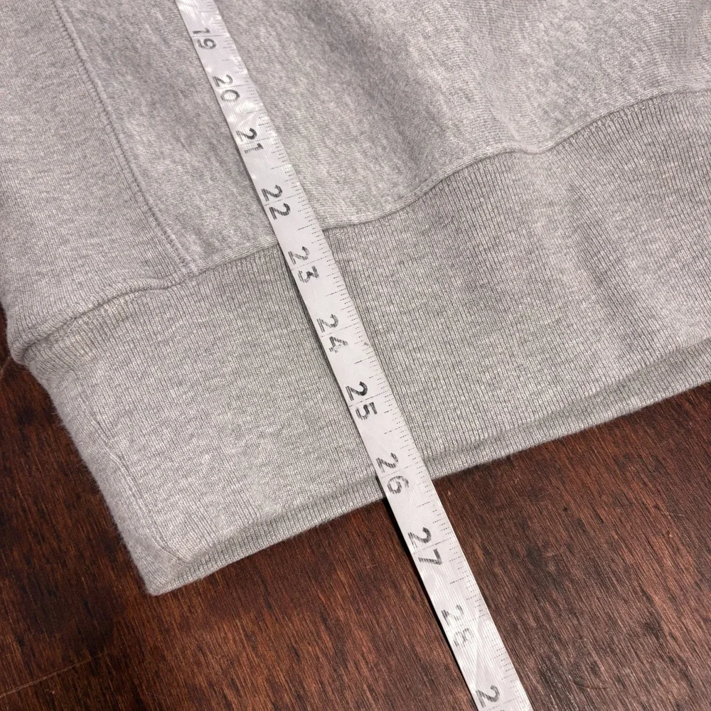 Champion Reverse Weave Mens Crew Sweatshirt M Gray Embroidered Logo Heavyweight